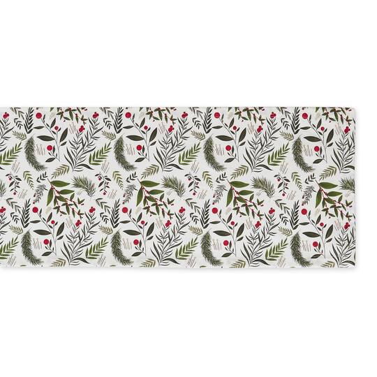 DII® 72" Holiday Sprigs Printed Table Runner